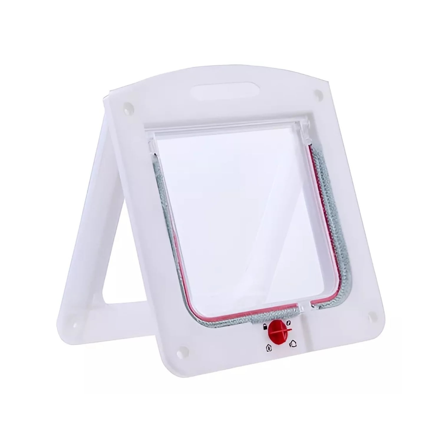 Importclick - Puerta Abatible Exterior Mascotas Blanco