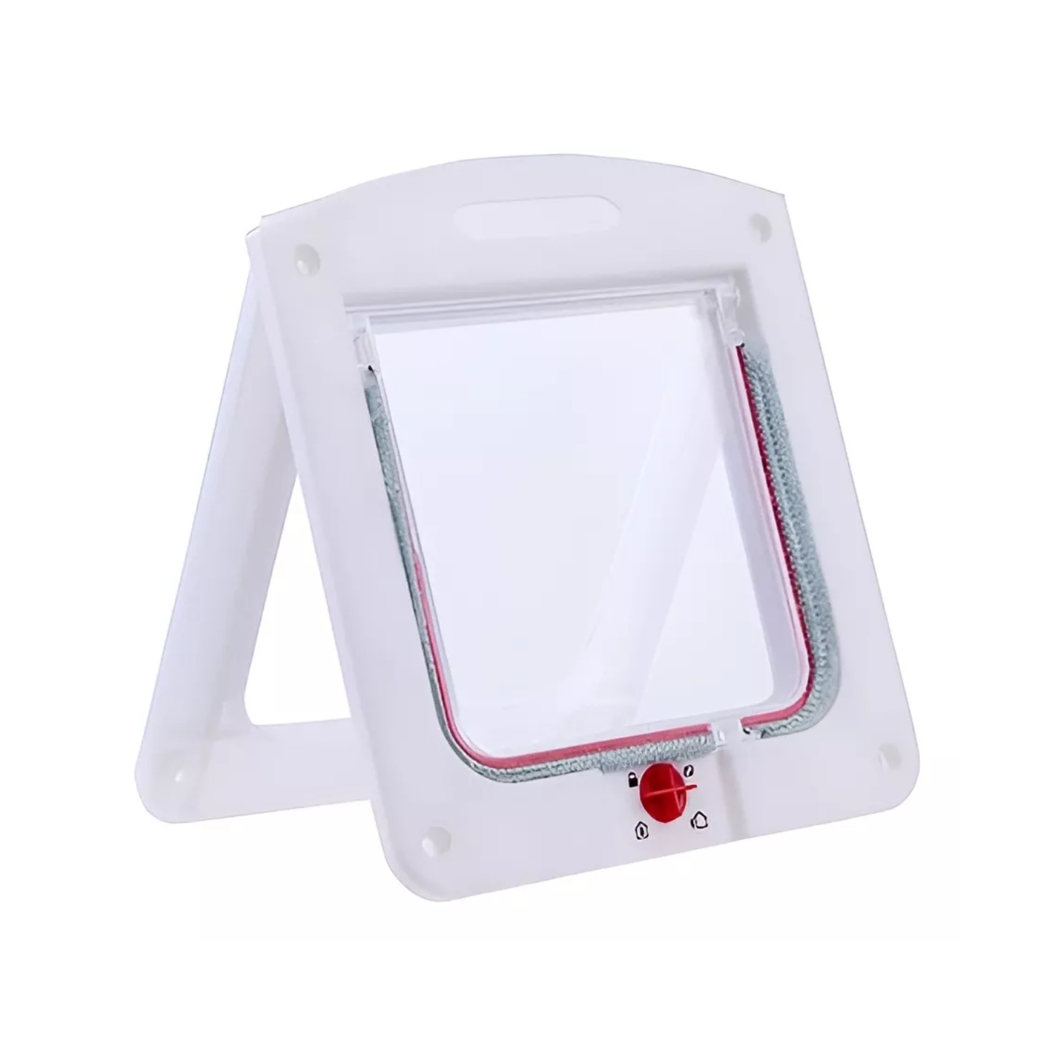 Importclick - Puerta Abatible Exterior Mascotas Blanco