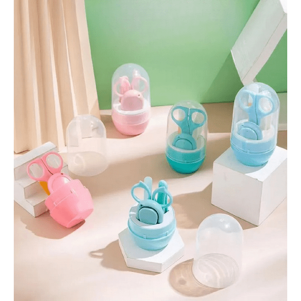 Set 4 Juego Kit Completo Manicura 4en1 Uñas Bebes Lau