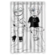 thumbnail image 1 of Cortina de ducha con diseño de Naruto de dibujos animados, juego de cortina de baño con ganchos, tamaño 48 x 72 pulgadas, 1 of 3