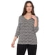 thumbnail image 1 of Polera Mujer Recogida Ecru Print Corona, 1 of 5