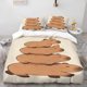 thumbnail image 1 of Capybara Stacking Theme Bedding Set Duvet Cover and Pillowcase Set Soft and Comfortable, 1 of 5