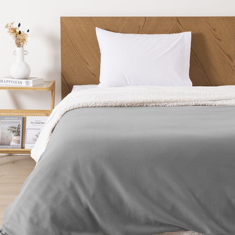 Mashini - Frazada Polar-sherpa Lisa 1.5 P Gris