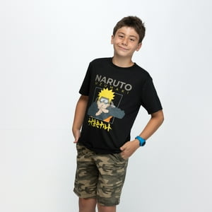 Polera Niño Uzumaki Negro Naruto