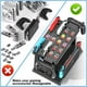 thumbnail image 5 of Estación organizadora de juegos Switch con cargador de mandos, base de carga para Nintendo Switch/OLED Joycons Kit de almacenamiento de accesorios-negro, 5 of 6