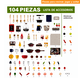 thumbnail image 2 of Cocina De Juguete Grande 93cm 104pcs Vapor Agua Grifo Luces, 2 of 7