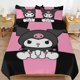 thumbnail image 1 of Kuromi Duvet Cover Set 3 Piece Bedding Set Double Sided Printing Decorative Comforter Cover Set, 1 of 5