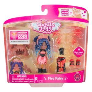 Muñeca Moderna Jazwares Royale High Fire Fairy Con Accesorios
