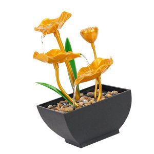 Bothyi - Fuente De Mesa Fuentes De Cascada Interiores Iluminadas Para Decoración Del Hogar