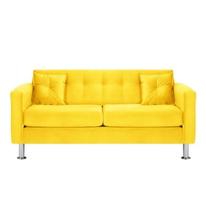 Bodevir - Sofa New Retro 3C Felpa 12 Amarillo