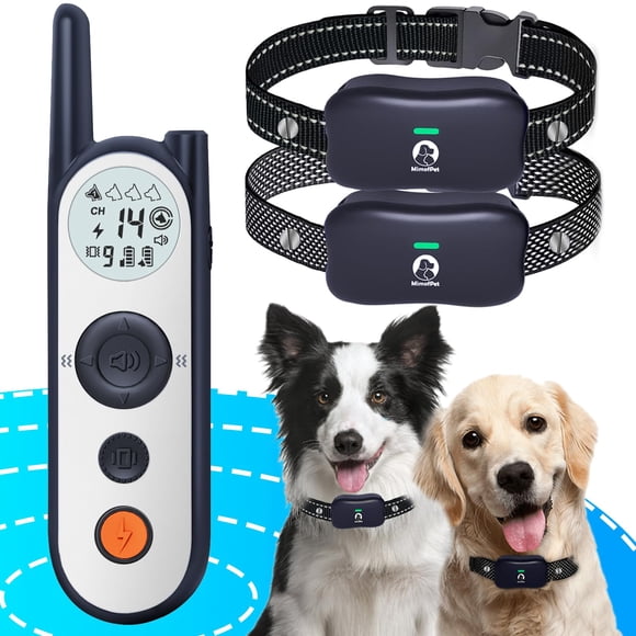 Valla inalámbrica para perros MIMOFPET para 2 perros de 25 a 3500 pies con collar