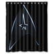 thumbnail image 1 of Cortina de ducha negra de Star Trek, juego de cortina de baño con ganchos, tamaño 60 x 72 pulgadas, 1 of 3