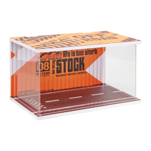 1/24 Modelo De Vehículo Caja De Exhibición De La Pantalla De Garaje Para Automóvil De Aleación De Autos Deportivos