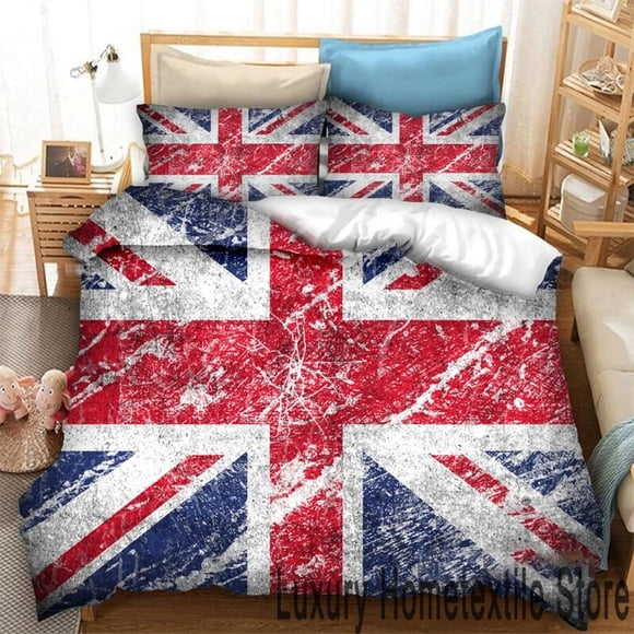 Britain United dom Flag Bedding Set Duvet Cover Comforter Pillowcase Boys Girls Adults Bedroom Bed Sheets