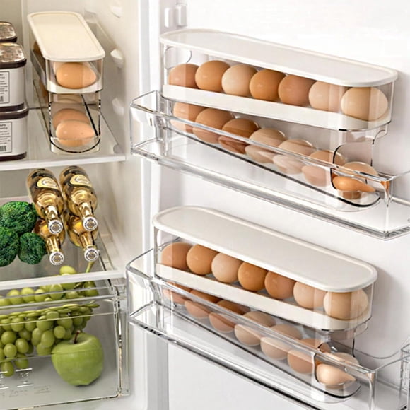 Organizador De Huevos Frigorífico Enrollable Automático Capacidad Para 12 Huevos