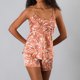 thumbnail image 2 of Set Top + Short Satin Print Flores Mujer 33830-245, 2 of 3