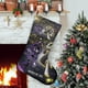 thumbnail image 1 of Murder Drones Tema: Calcetines de Navidad, fino lino blanco para colgar en escaleras y chimenea, decoración navideña para el hogar, regalo de Navidad. 54cm × 38cm, 1 of 5