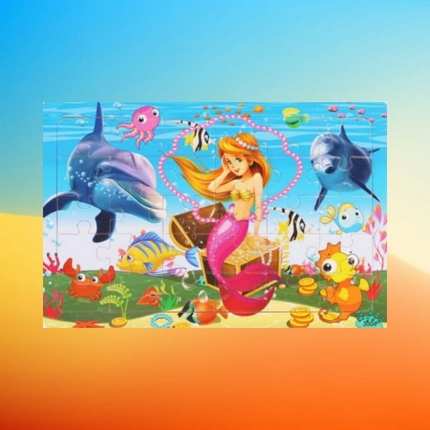 30 Pieces Insert Wooden Puzzles, Dinosaur, Etc.
