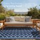 thumbnail image 4 of Alfombra exterior PASAMIC 274x366 cm impermeable reversible azul marino, 4 of 7