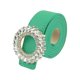 thumbnail image 1 of Cinturón de cuero sintético para mujer INSPIRE CHIC, cinturón de moda para damas con hebilla de piedras de imitación para jeans y pantalones 40.6x1.1" Verde, 1 of 6