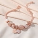 thumbnail image 2 of Gorgeous Rose Gold Flower Swan Charm Bracelet - DIY Beaded Copper Bracelet - Perfect for DIY Jewelry Lovers!, 2 of 4