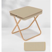 Xusx111 - Taburete De Camping Portátil Plegable De 12,5 ""264Lbs Para Adultos, Taburete De Viaje Ligero Con Bolsa De Transporte, Caqui