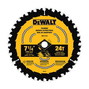 Hoja De Sierra Circular Dewalt Dwa171424B10 Para Madera 24T 7.25 Pulgadas