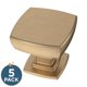 thumbnail image 2 of Perillas para gabinete Franklin Brass Parow, paquete de 5, bronce champán, 2 of 9