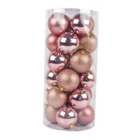Magideal - 24 Piezas De Bolas Navideñas Colgantes, Proyectos De Manualidades, Adornos Navideños, Decoración Para El Hogar, Navidad, Cumpleaños, Año Nuevo, Gradua Oro Rosa