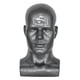 thumbnail image 1 of Cabeza de Maniquí Masculino de PVC para Exhibición, Color Gris, 1 of 3
