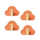 thumbnail image 3 of 4 Ganchos De Almacenamiento Autoadhesivos Flexibles Para Ropa, Llaves, Bolsas, Color Naranja, 3 of 3