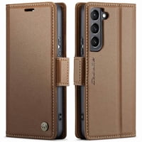 Caseme Tipo Cartera Samsung Galaxy S21 Plus Con Cierre Magnético, Rfid, Tarjetero, Soporte, Carga Inalámbrica