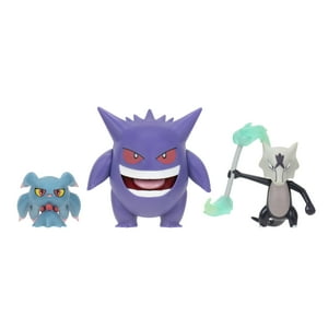 Pack De 3 Figuras Pokémon Battle Con Misdreavus, Alolan Marowak Y Gengar