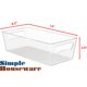 thumbnail image 2 of Organizador de nevera Simple Houseware transparente 31.8 × 15.8 × 8.6 cm, 2 of 6