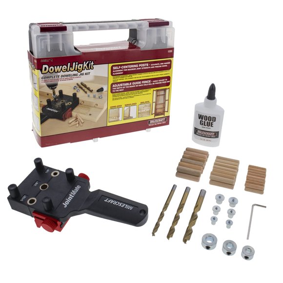 Kit de plantillas de tacos Milescraft 1333, autocentrantes, con 3 casquillos