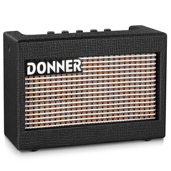 Amplificador para guitarra eléctrica Donner Mini 5W M-3 Wood con adaptador
