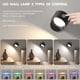 thumbnail image 3 of Apliques de pared Racokky con luces LED RGB y batería de 3000 mAh con control remoto, 3 of 7