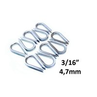 Guardacabo Para Cable 35 X 22Mm / Diametro 3/16"" 10Un. - Fiero