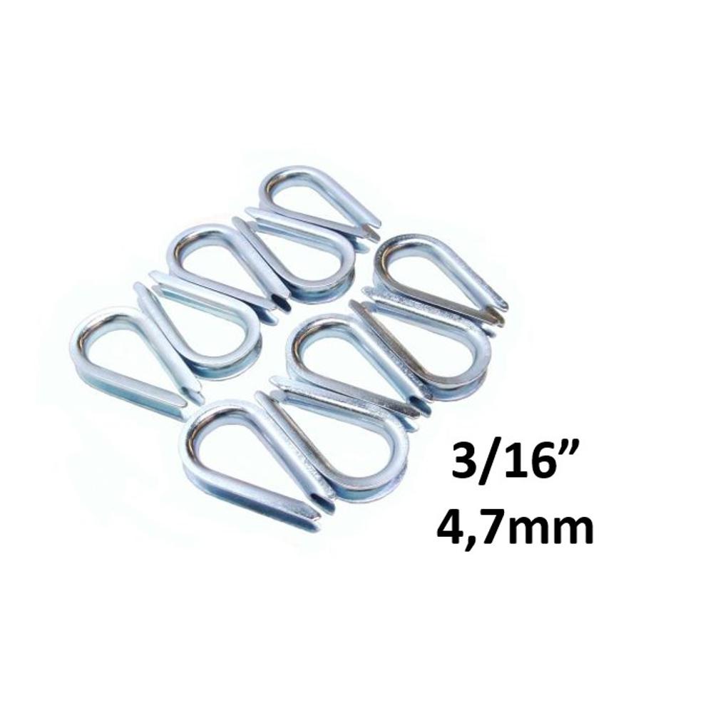 Guardacabo Para Cable 35 X 22Mm / Diametro 3/16"" 10Un. - Fiero