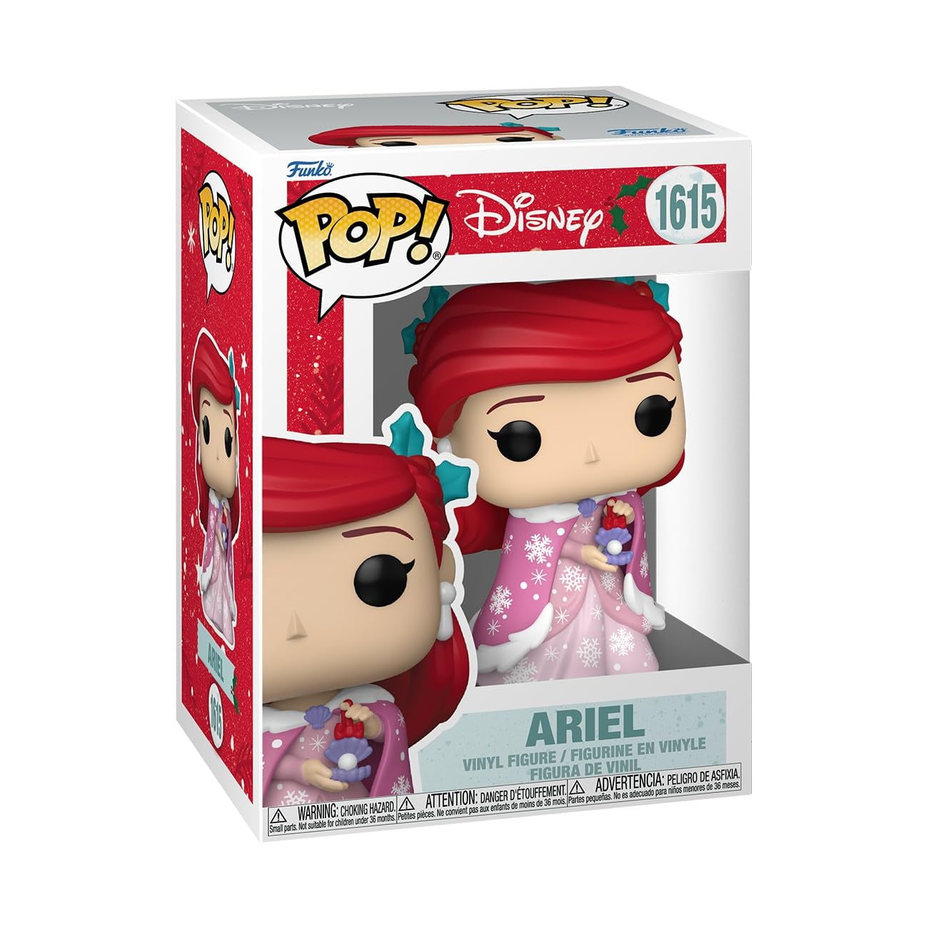 Figura De Vinilo Funko Pop! Princesa Disney Holiday Ariel, 9,5 Cm