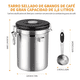 thumbnail image 3 of Recipientes tarros de café herméticos almacenar grano 1.8L, 3 of 3