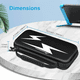 thumbnail image 2 of Funda de transporte rígida de EVA a prueba de golpes compatible con Nintendo Switch OLED con protección y compartimento dedicado para el mando-Negro, 2 of 6