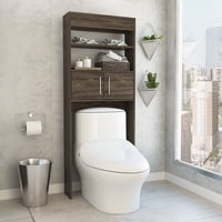 Tuhome - Estante Wc Madrid 2 Puertas 160X62,4X20,3 Cm Coñac
