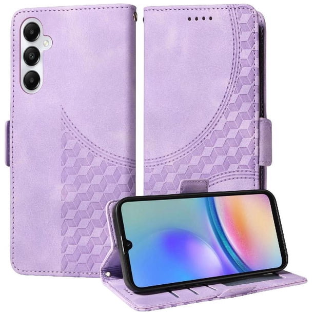 Carcasa FOXDOCK Samsung Galaxy A05s de cuero PU, diseño acolchado clásico, protección contra caídas y rayones