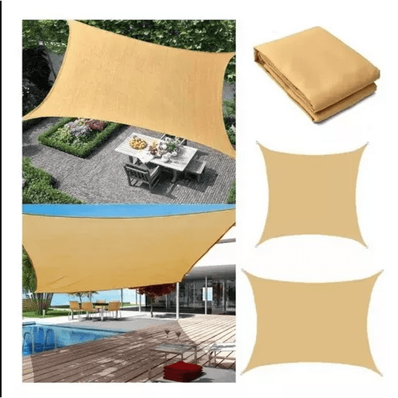 Toldo Vela Sombreadora Rectangular 4x6 Beige