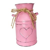 Magideal - Jarrón Rústico, Jarra De Hierro Para Leche, Jarra Rústica De Estilo Francés Para Sala De Estar, Jardín, Patio U Oficina Al Aire Libre