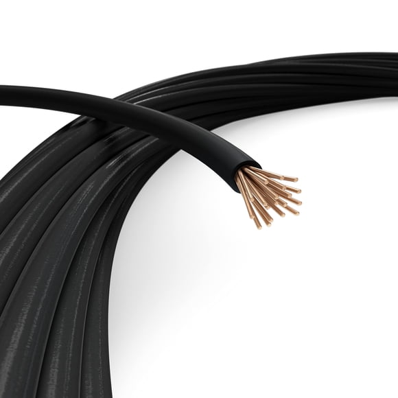 Cable THE CIMPLE CO de cobre aislado 14 AWG, 3 m, negro