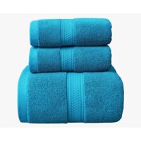 Riqui - Pack 3 Toallas Algodón Grueso Turquesa