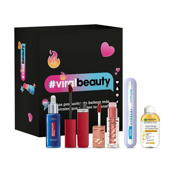 Viral Beauty Box L'Oréal Paris Sérum Retinol y Makeup Glam