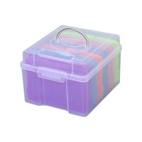 Bothyi - Caja De Almacenamiento De Fotos Con Compartimentos Para Guardar Fotos, Para Álbumes De Recortes, Papeles Y Postales De Colores.